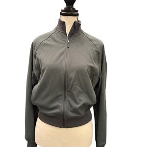Women’s Lulu Lemon Wunder Train Track Green Jacket Sz 4